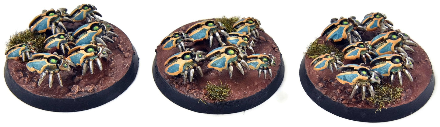 NECRONS 3 Scarab Swarms #3 WELL PAINTED Warhammer 40K 5172
