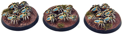 NECRONS 3 Scarab Swarms #3 WELL PAINTED Warhammer 40K 5172