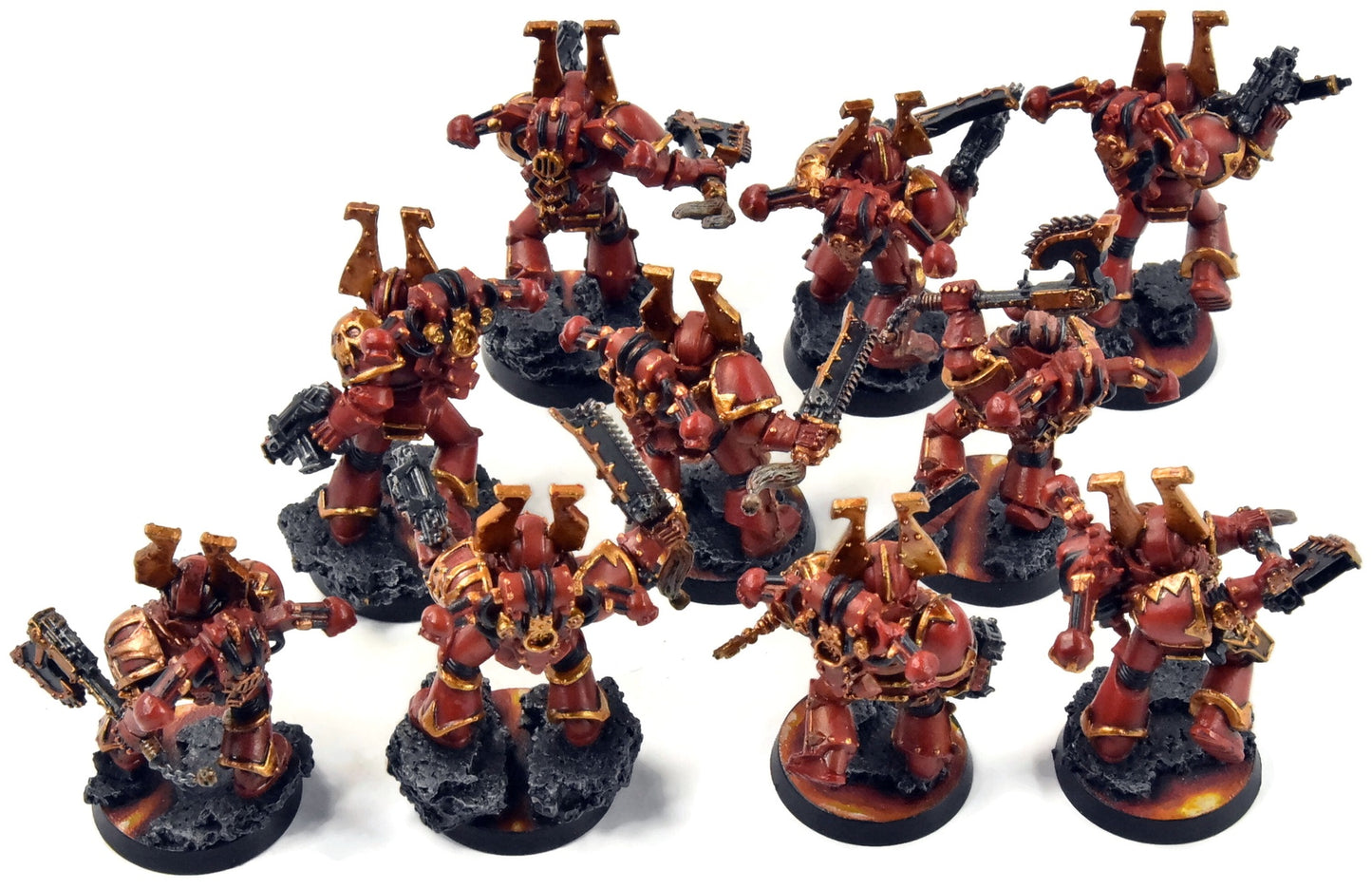 CHAOS SPACE MARINES World Eaters 10 Khorne Berzerkers #1 OOP Warhammer 40K