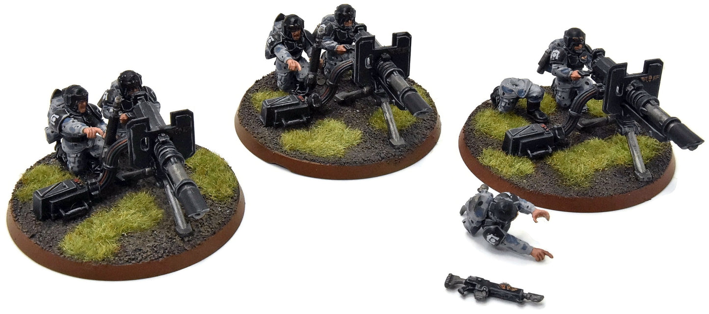 ASTRA MILITARIUM 3 Heavy Weapon Squad #1 WELL-PAINTED Warhammer 40K