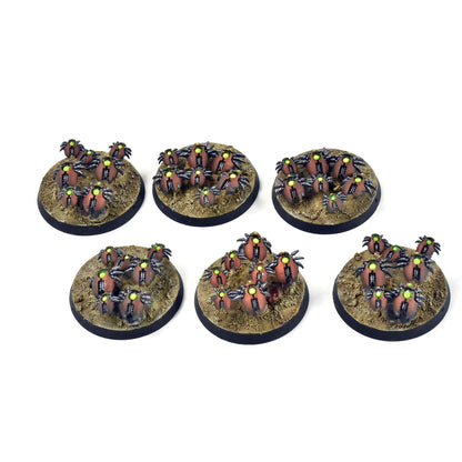 NECRONS 6 Canoptek Scarab Swarms #1 WELL PAINTED Warhammer 40K