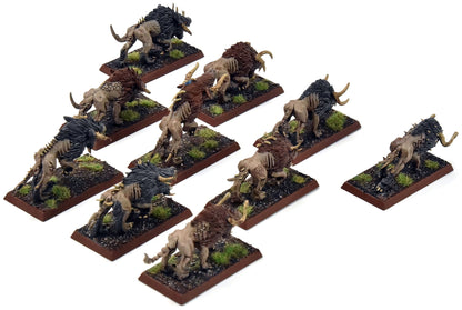 BEASTMEN 10 Chaos Warhounds #1 PRO PAINTED Fantasy