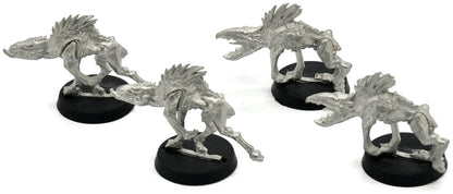 TAU EMPIRE 4 Kroot Hounds #11 METAL Warhammer 40K