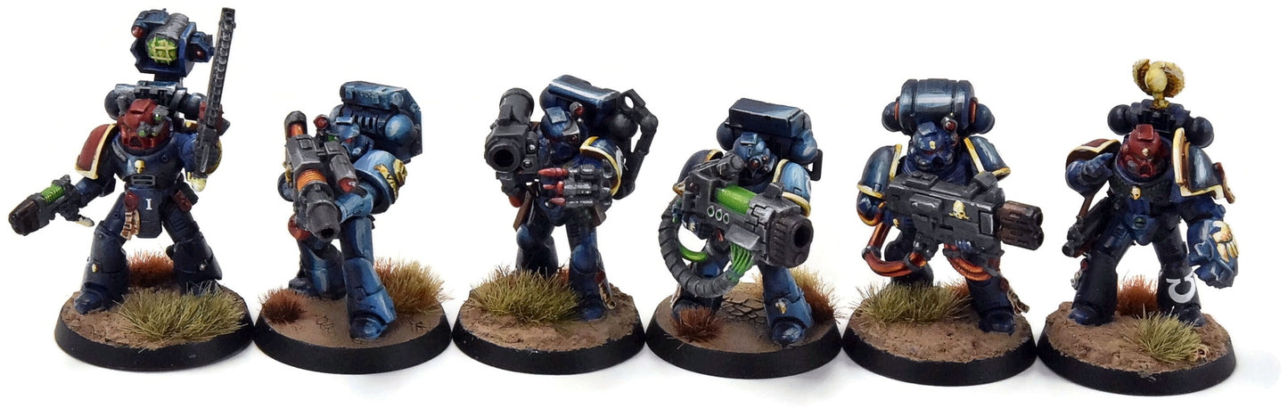 ULTRAMARINES 7 Devastators Squad #2 WELL PAINTED Warhammer 40K