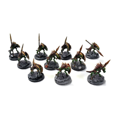 SERAPHON 10 Saurus Warriors #3 WELL PAINTED Sigmar