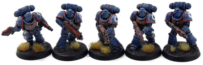 SPACE MARINES 10 Intercessors #2 WELL PAINTED Ultramarines 40K