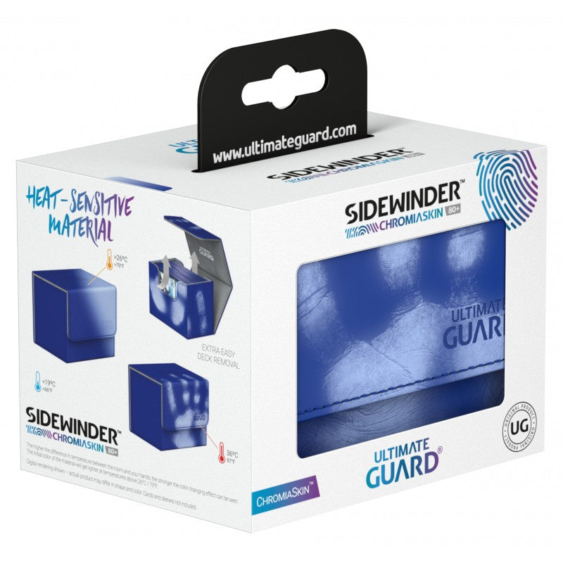 Ultimate Guard Deck Case Sidewinder Chromiaskin Blue 80+