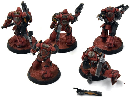 BLOOD ANGELS 5 Assault Intercessors #1 Warhammer 40K WELL PAINTED