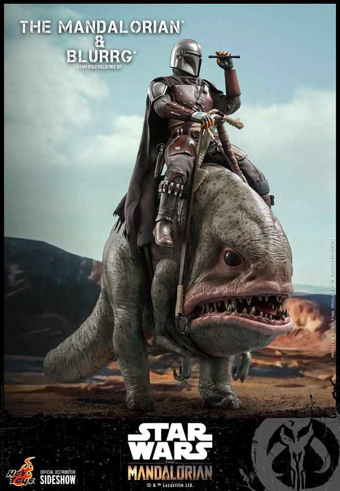 Mandalorian™ & Blurrg™ Sixth Scale Figure Set by Hot Toys Television Masterpiece Series - Star Wars: The Mandalorian™