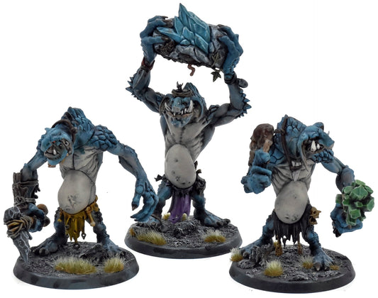 GLOOMSPITE GITZ 3 Rockgut Troggoths #3 WELL PAINTED Warhammer Sigmar