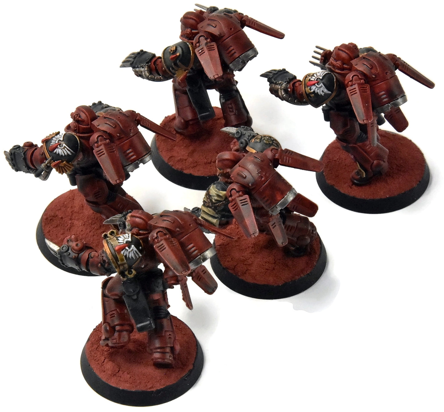 BLOOD ANGELS 5 Assault intercessors with Jump pack #1 WELL PAINTED 40K