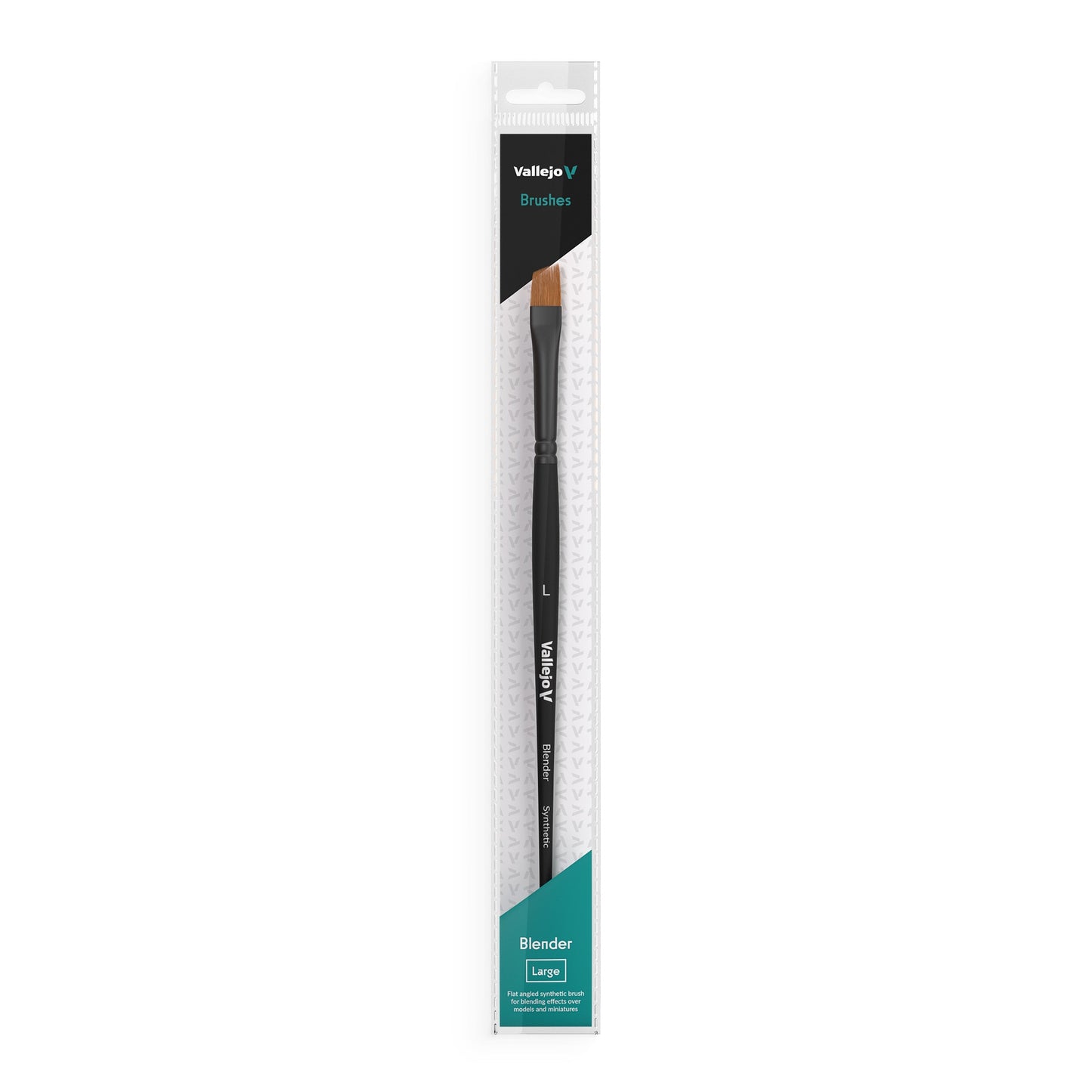 Vallejo - Flat Angled Synthetic Brush Large (VAL-B05003)
