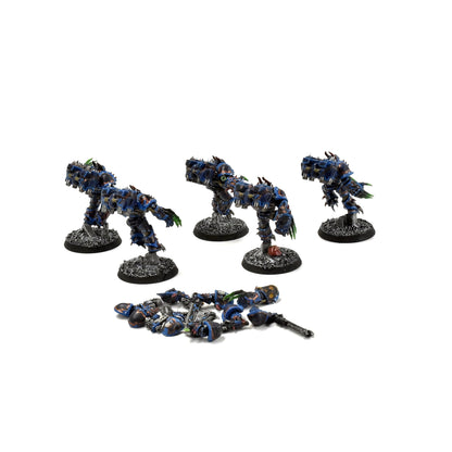 CHAOS SPACE MARINES 5 Raptors #1 WELL PAINTED 40K magnetized