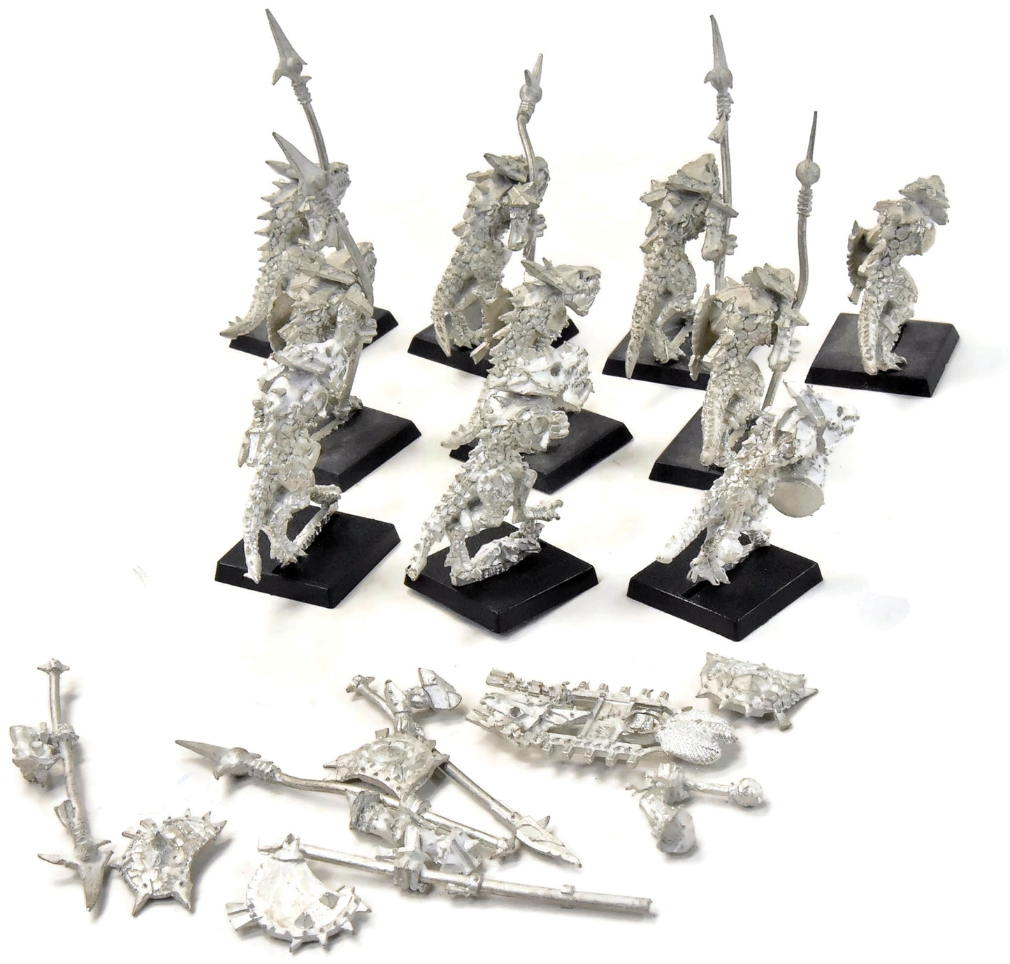 LIZARDMEN 10 Temple Guard #1 METAL Warhammer Fantasy