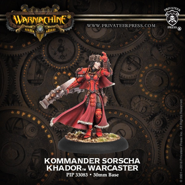 Khador Kommander Sorscha Warcaster - PIP 33083