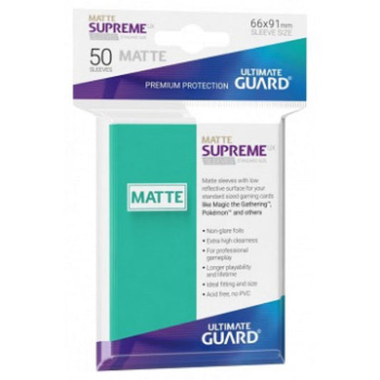 Ultimate Guard Sleeves Supreme Ux Matte Turquoise 50Ct