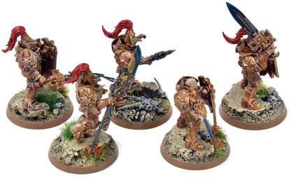 ADEPTUS CUSTODES 5 Custodian Guards Squad #2 PRO PAINTED Warhammer 40K