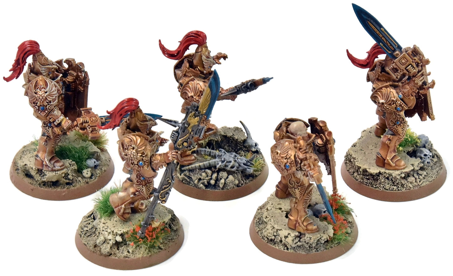 ADEPTUS CUSTODES 5 Custodian Guards Squad #2 PRO PAINTED Warhammer 40K