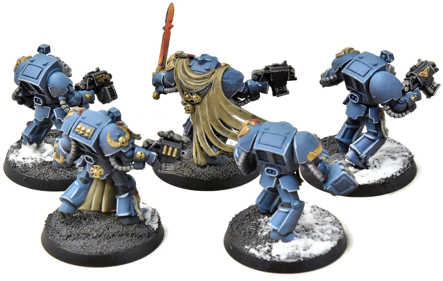 SPACE MARINES 5 Terminators #1 Space Hulk WELL PAINTED Warhammer 40K