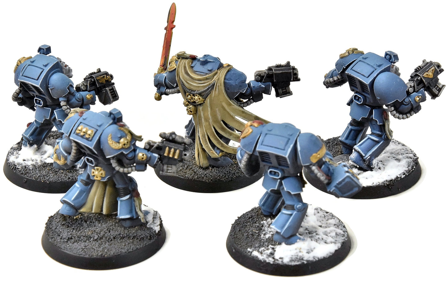 SPACE MARINES 5 Terminators #1 Space Hulk WELL PAINTED Warhammer 40K