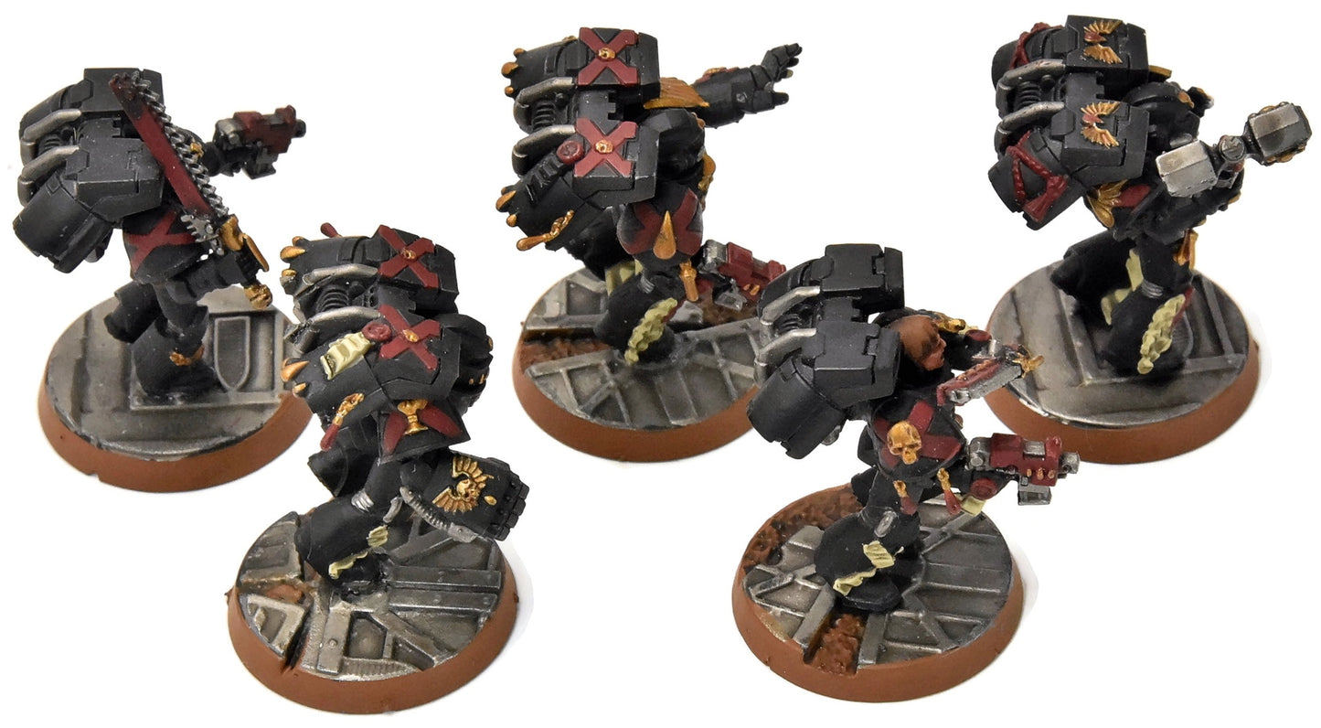 BLOOD ANGELS 5 Death Company With Jump Pack #12 WELL PAINTED Warhammer 40K