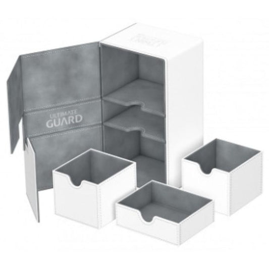 Ultimate Guard Twin Flip N Tray Deck Case Xenoskin White 200+