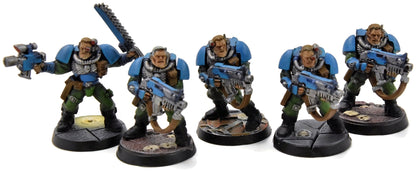 SPACE MARINES 5 Scout #3 WELL PAINTED Warhammer 40K
