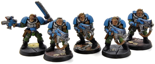 SPACE MARINES 5 Scout #3 WELL PAINTED Warhammer 40K