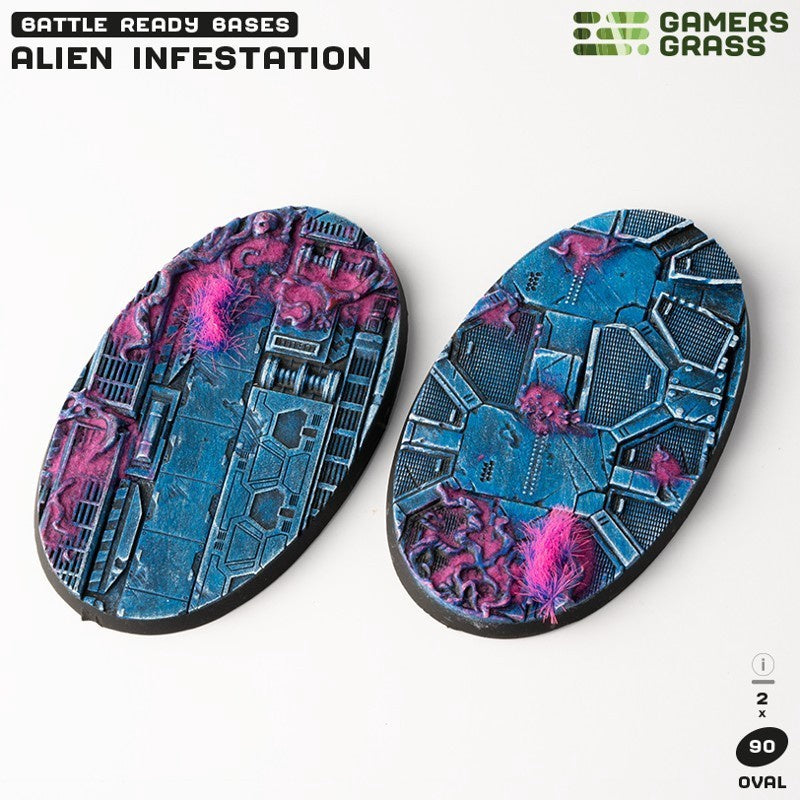 Alien Infestation Bases Oval 90mm (x2)