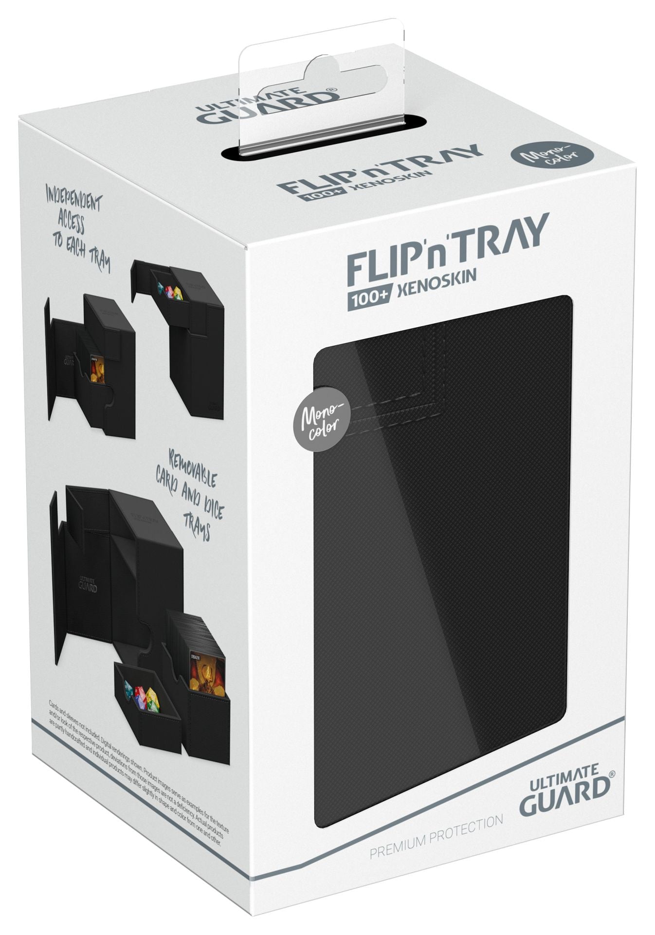 Ultimate Guard Flip N Tray Deck Case Monocolor Black 100+