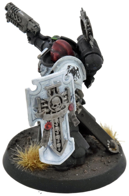 SPACE MARINES Raven Guard Primaris Lieutenant Relic Shield #1 WELL PAINTED