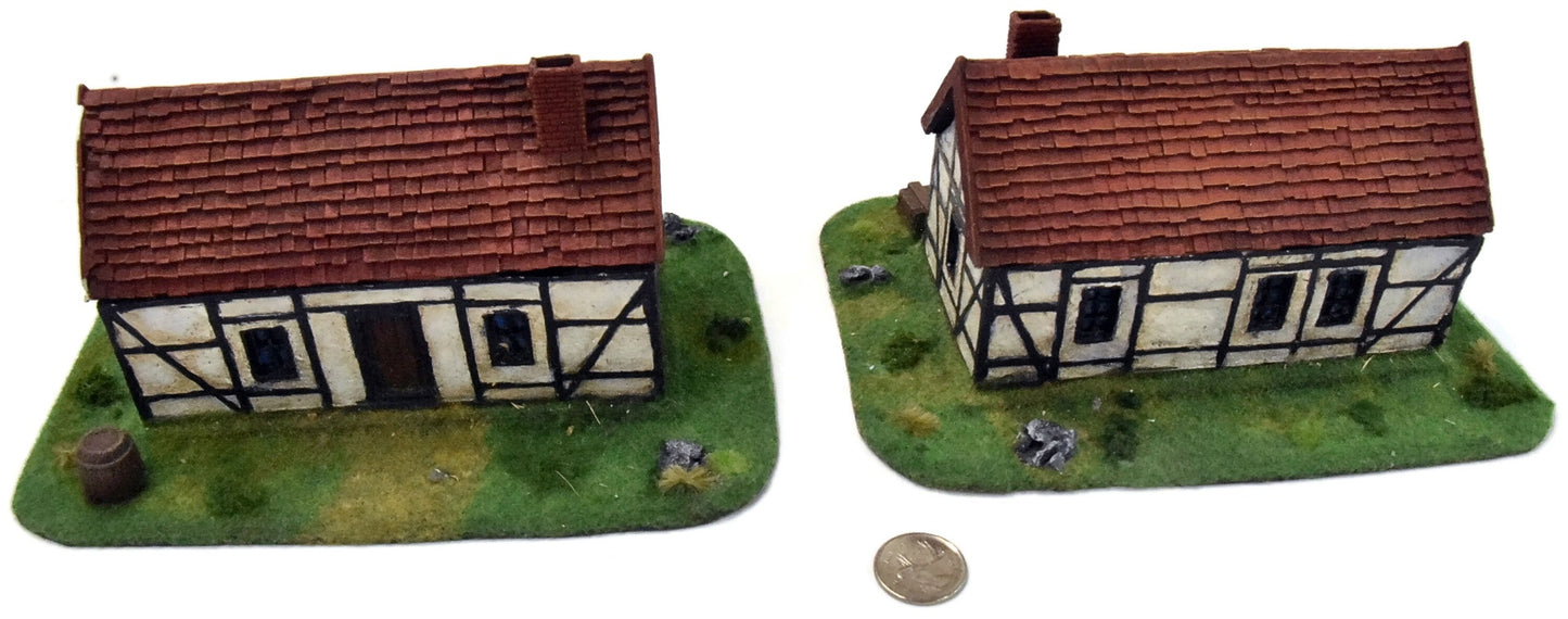 WARGAMING Scenery Terrain 2 Houses #1