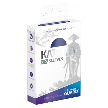 Ultimate Guard Sleeves Katana Japanese Size Blue 60ct