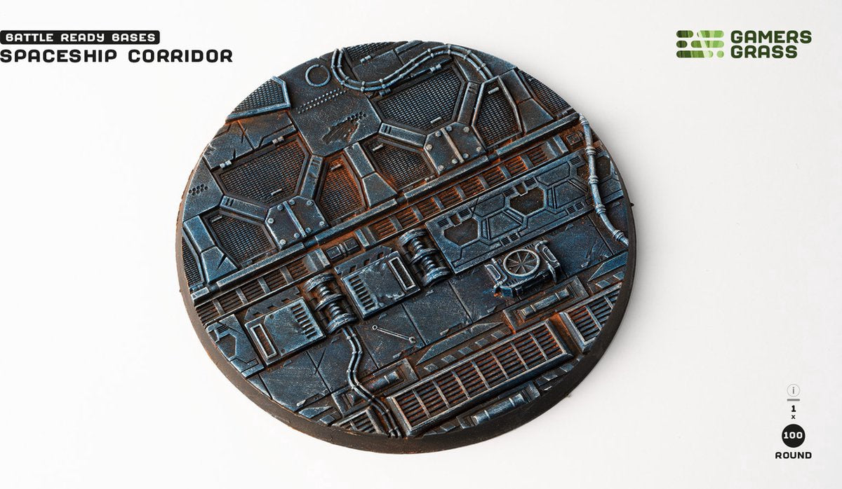 Spaceship Corridor Bases Round 100mm (x1)