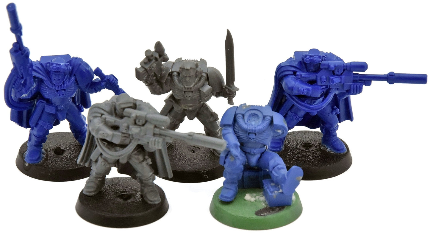 SPACE MARINES 5 Scouts with Sniper Rifles #8 Warhammer 40K