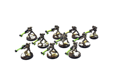 NECRONS 10 NECRON Warriors #2 WELL PAINTED Warhammer 40k