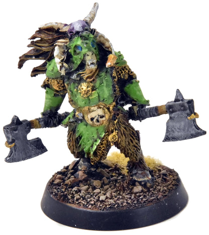 BEAST OF CHAOS Beast Lord with Paired Man-Ripper Axes #1 WELL PAINTED Sigmar