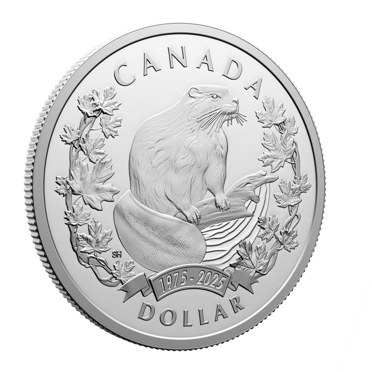 Special Ed. Silver Dollar 50Th Anniversary Of The Beaver As An Official Symbol (251084)