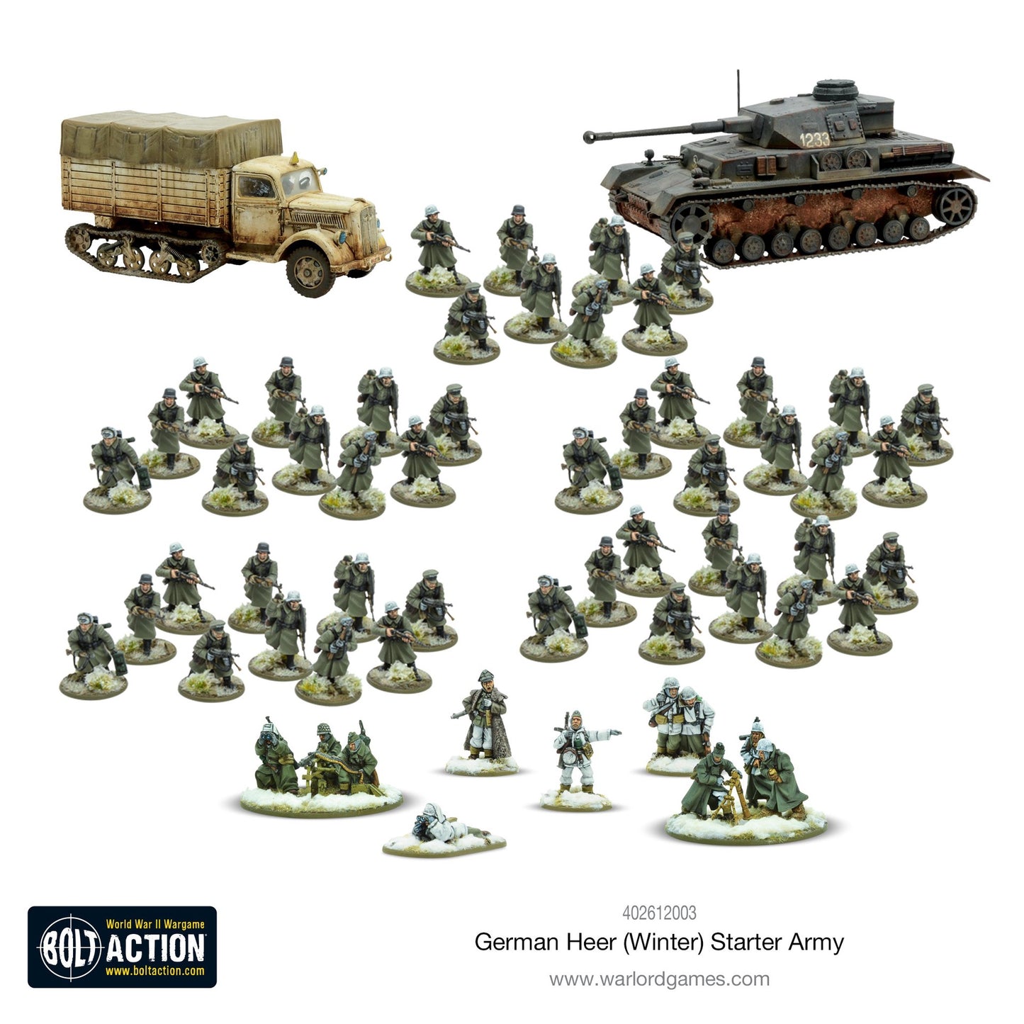 Bolt Action German Heer Winter Starter Army