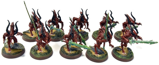 BLADES OF KHORNE 10 Bloodletters #1 WELL PAINTED Sigmar