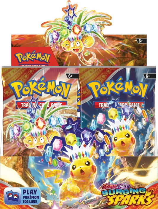 Pokémon TCG SV8 Surging Sparks Booster Display