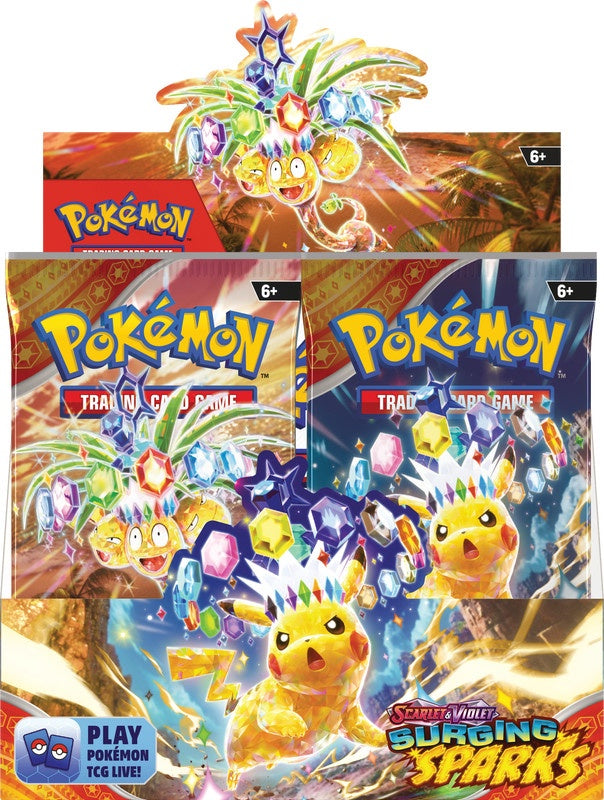 Pokémon TCG SV8 Surging Sparks Booster Display