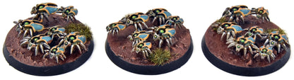 NECRONS 3 Scarab Swarms #3 WELL PAINTED Warhammer 40K 5172