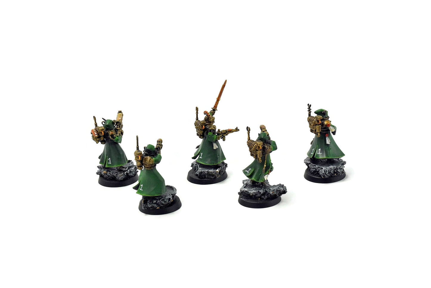 ADEPTUS MECHANICUS 5 Skitarii Vanguard #8 WELL PAINTED Warhammer 40k