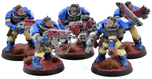 SPACE MARINES 5 Scouts #1 WELL PAINTED Warhammer 40K