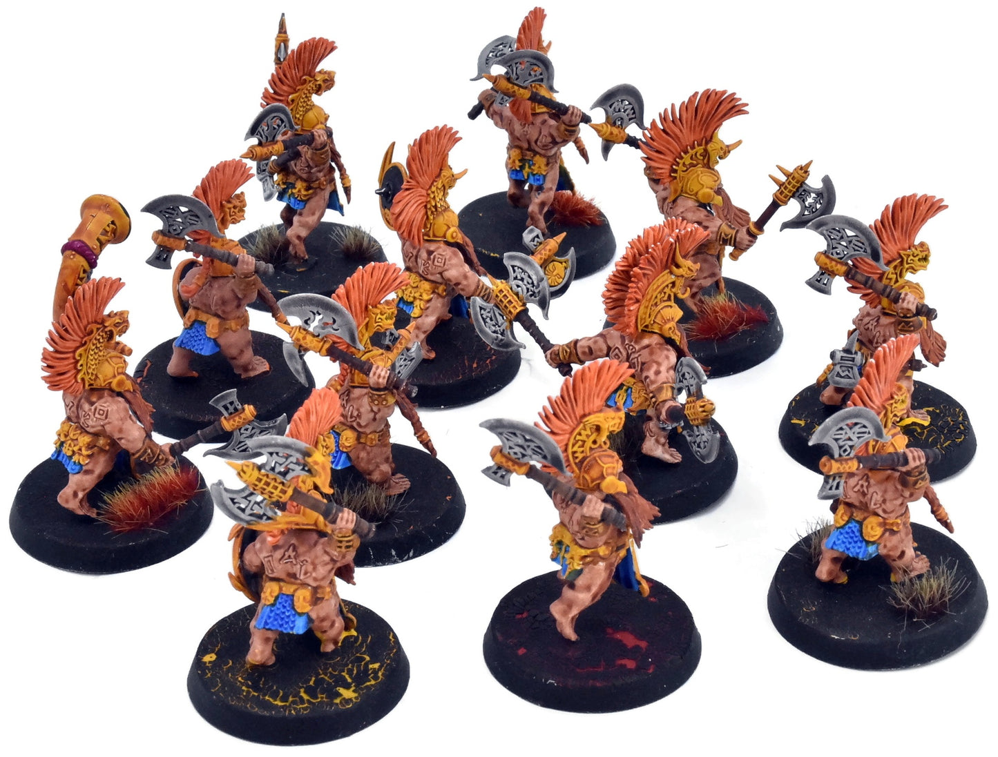 FYRESLAYERS 12 Vulkite Berzerkers #2 WELL PAINTED Warhammer Sigmar