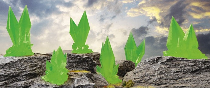 Battlefield In A Box - Warped Stone - Green Crystal