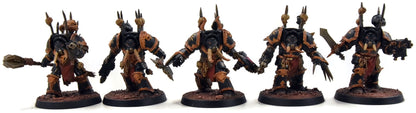 CHAOS SPACE MARINES 9 Terminators #1 WELL PAINTED Warhammer 40K