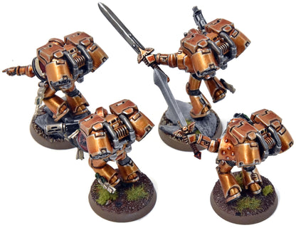 BLOOD ANGELS 4 Vanguard Veterans #44 Sanguinary WELL PAINTED Warhammer 40K
