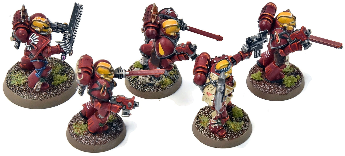 BLOOD ANGELS 5 Sternguard Veterans #4 With Metal Bits PRO PAINTED Warhammer 40K